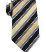 Accent any polished combination with this timeless striped tie from Sean John.