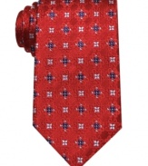 One to grow on. This floral-patterned tie from Countess Mara immediately brings your work wardrobe to life.