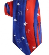 Stars and stripes forever in your wardrobe. Celebrate with this patriotic tie from Jerry Garcia.