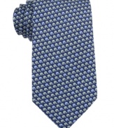 Come out of your shell. This Tommy Hilfiger tie instantly brightens up your work wardrobe.