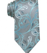 Let something cool take root in your wardrobe. This tie from Alfani RED is is a welcome change to the usual rotation.