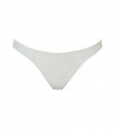 Luxurious thong in fine ivory synthetic fiber/cotton blend - very soft and oustandingly comfortable due to stretch content - a classic with a comfortable moderate wide waistband and high rise - perfect elastic fit - stylish, sexy, seductive - fits under (almost) all outfits