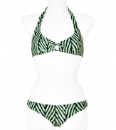 Lovely herringbone mini mint bikini from Diane von Furstenburg - Rev up your beach look with this flattering mini bikini - Slim cut, all-over print- Pair with a DVF caftan, platform heels, and an ethnic-inspired necklace