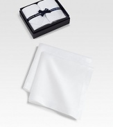 A duo of fine cotton handkerchiefs from the iconic Saville Row creator of elegant men's furnishings. Boxed set of 2Each, 18½ squareMachine washImported