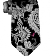 Foster awareness with this paisley tie from Susan G. Komen.