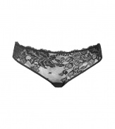 Stylish slip in fine black silk - outstandingly comfortable due to stretch content - classic hipster with comfortable broad waistband - luxurious lace optic, floral embroidery - perfect snug fit - stylish, sexy, seductive - fits under almost all outfits