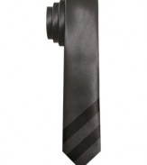 Give your look a little extra dimension. This skinny tie from Alfani RED rocks out your dress wardrobe.