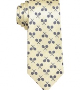 Take a swing at a whole new style. This patterned tie from Penguin shakes up your nine-to-five.