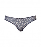 Stylish bikini briefs made ​.​.of fine, dark blue synthetic stretch - Fashionable print - Comfortable, wide hipband - Perfect, snug fit - Stylish, sexy, seductive - Fits under (almost) all outfits - Possible as a set