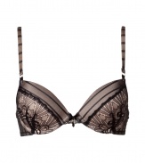 Turn up the heat in this ultra-luxe lace-laden contour bra from Elle MacPherson Intimates - Contouring cups with bow, lace sides, adjustable straps, back hook and eye closures - Perfect under cocktail dresses or paired with matching panties for seriously stylish lounging