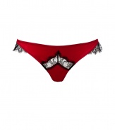 Bring instant sex appeal to your lingerie collection with these eyelash lace detailed panties from Kiki de Montparnasse - Sheer lace detail with scalloped trim at sides, sheer lace inset detailing - Style with the matching bra for sultry lounging