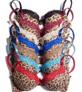 You're always walking on the wild side with this bold push-up bra by JT Intimates. Style #14293BRW