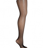 Detailed in wide mesh fishnet, Fogals black stockings are a chic way to add a seductive edge to your outfit - Comfortable waistband, cotton gusset - Perfect for wearing with pencil skirts or flirty cocktail dresses