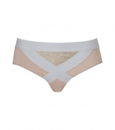 Spearheading the innerwear-as-outerwear trend, VPLs easy to layer pieces offer a fashion-forward alternative to lingerie - Contrasting elastic waistband, banded front detail with metallic inlay, back dart detail - Perfect under any outfit or paired with a matching bra for stylish lounging