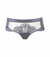 Dainty and enticing, these lace-laden La Perla shorts will add a sexy kick to any look - Satin trim, floral lace-detail, semi-sheer - Perfect under virtually any outfit or with the matching bra for stylish lounging