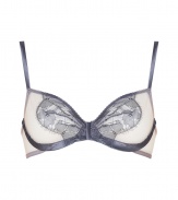 Dainty and enticing, this lace-laden La Perla bra will add a sexy kick to any look - Underwire, soft cups, satin trim, adjustable straps, back hook and eye closures - Perfect under evening ensembles or pared with matching panties for stylish lounging