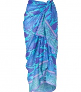 Enliven your holiday-ready style with this bold printed sarong from Matthew Williamson Escape - Easy-to-style versatile length, vibrant allover snake print - Wear around your waist for poolside chic or as a lovely accent to an elevated jeans-and-tee look