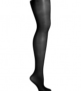 Sheer and silky with a sleek matte finish, Fogals black stockings guarantee a flawless foundation to any outfit - Very sheer, comfortable stretch waistband, cotton gusset, nude heel, invisible reinforced toe - Wear to work with tailored suits, or to cocktails with flirty mini-dresses