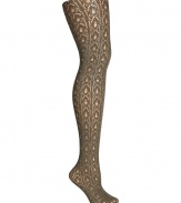 Decorated with allover crochet patterning, Fogals semi-opaque tights set an eye-catching foundation for cool daytime looks - Semi-opaque, comfortable stretch waistband, cotton gusset, invisible heel, reinforced toe - Perfect for wearing with casual separates and edgy leather boots