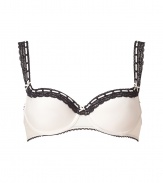 Turn up the heat in this ultra-chic bra from Elle MacPherson Intimates - Balconette style, lace detailed front and adjustable straps, bow detail, underwire, padded cups - Style with matching panties or a silk robe for luxe loungewear