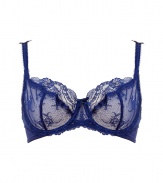 Lace-laden and ultra romantic, this bra from Elle MacPherson Intimates bring a sexy touch to any look - Underwire, three-quarter cups with lace overlay and bow, adjustable thin straps with bow, back hook and eye closure - Perfect under virtually any outfit