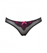 Add instant sex appeal with these comfortable and sultry panties from Elle MacPherson - Sheer with floral printed lace overlay with slim waistband, front bow detail - Perfect underneath your favorite dress