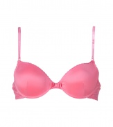 Turn up the heat in this super sexy push-up bra from D&G Dolce & Gabbana - Adjustable straps with logo detail, padded cups, scalloped trim, front bow detail - Pair with matching panties or chemise for a sexy lounge look