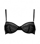 Turn up the heat with this ultra-sexy bra from D&G Dolce & Gabbana - Soft three-quarter cups, lace detailing, stitched logo on front, adjustable straps- This bra is perfect under any outfit or on its own for stylish lounging