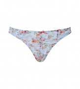 Bring instant romantic appeal to your lingerie favorites with this ladylike thong from Chantal Thomass - Front ruche detail with rosette and bow embellishment, all-over floral print - Perfect under virtually any outfit or paired with a matching bra for stylish lounging