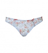 Bring instant romantic appeal to your lingerie favorites with these ladylike panties from Chantal Thomass - Front ruche detail with rosette and bow embellishment, all-over floral print - Perfect under virtually any outfit or paired with a matching bra for stylish lounging