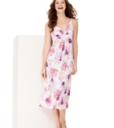 Slip into an adorable floral gown from Alfani for a restful night of beauty sleep.