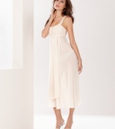 Flora Nikrooz's Bellini gown is sexy and sheer with a stylish tiered ruffle hem.