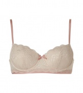 Sexy and sweet vintage cream contour bra - This elegant, supermodel-approved contour bra is stylish and sultry - Adjustable straps and unpadded cups offer comfortable support - Vintage cream lace made of Polyamide and Elastane - Gorgeous retro style