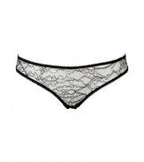 Sexy Ing?nue black lace corset panty from Kiki de Montparnasse - Turn up the heat in these sultry lace panties - Lovely floral lace in a classic cut