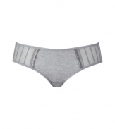 Sweet heather grey jersey panty - These casual panties are perfect for everyday wear - Comfortable fit with an adorable classic cut - Perfect under any outfit - Made by high-end intimate apparel brand Kiki de Montparnasse