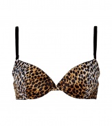 Turn up the heat with this ultra-sexy bra from D&G Dolce & Gabbana - Padded cups, all-over leopard print, adjustable straps - This bra is perfect under any outfit or on its own for stylish lounging