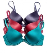 Maidenform updates its revolutionary custom lift bra with a burst of dramatic color. Style #9729