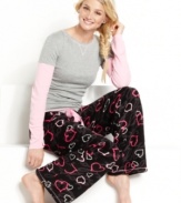 Let the snuggling begin! These pajama pants by Jenni are soft as can be and decked out in an adorable print.