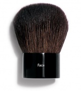 This short handled brush with a big, fluffy head is ideal for touch-ups with Face Powder, Bronzing Powder, and Blush. 