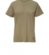 Casual and effortlessly cool, this cotton tee from Marc by Marc Jacobs is a must-have basic - Crew neck, short sleeves, slim fit, logo detail at hem - Pair with slim trousers, straight leg jeans, or chinos