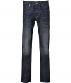 With a classic cut and dark denim wash, these jeans from Seven for All Mankind are a casual must-haven - Five-pocket styling, whiskering and fading, logo detailed back pockets - Classic cut straight leg - Style with pullovers and broken in lace-ups