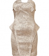 The perfect party dress for your most festive events, Faith Connexions structured sheath is both daring and exquisitely chic - Strapless, structural seaming detail at bust and hips, hidden back zip - Form-fitting - Wear with heels and a statement leather clutch