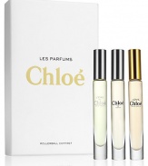 Fresh, feminine, natural, sexy, and chic. This Rollerball Trio includes a Chloe; Love, Chloe and L'Eau de Chloé rollerball, each 0.20 oz. Made in France. 