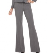 A must-have for your work wardrobe, AGB's petite suit pants feature a wide leg silhouette with a hint of flattering stretch.