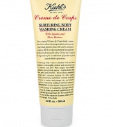 Creme de Corps nurturing body wash is enriched with the finest ingredients to thoroughly cleanse and moisturize skin for a smooth, soft feel.  · Sooths and cleanses even the driest skin  · Silky, creamy texture  · Helps maintain skin's natural moisture balance  · Leaves skin feeling pampered and soothed  · 6.8 oz. 