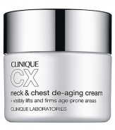 Densely hydrating cream delivers a potent de-aging stimulus. Visibly firms and tightens. Horizontal lines on the neck and vertical lines on the chest appear to fill in Skin looks smoother and brighter Can be used by all skin types For best results, apply day and night, smoothing over neck and chest in an upward motion. Make daily sunscreen a habit to help stall visible aging and UV-induced damage to age-prone skin. 1.7 oz. 