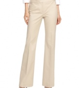 Calvin Klein's petite pants make a sleek addition to a work or weekend wardrobe-look polished at your desk and put together at Sunday brunch.