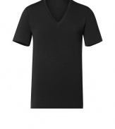 Upgrade your casual staples in this V-neck tee from Hugo - V-neck, short sleeves, slim fit, long body - Pair with jeans, chinos, trousers, or cargo pants