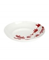 Sprinkle your table with vibrant red flowers with the light and breezy Pure Red rim soup bowl from Mikasa. The classic shape makes this dinnerware and dishes collection ideal for everyday use while the airy, organic design also makes a festive dinner party set.