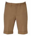 Stay cool and stylish in these classic Bermuda shorts from Neil Barrett - Flat front, belt loops, off-seam pockets, back welt pockets with button, cuffed hem - Pair with a slim fit polo and loafers